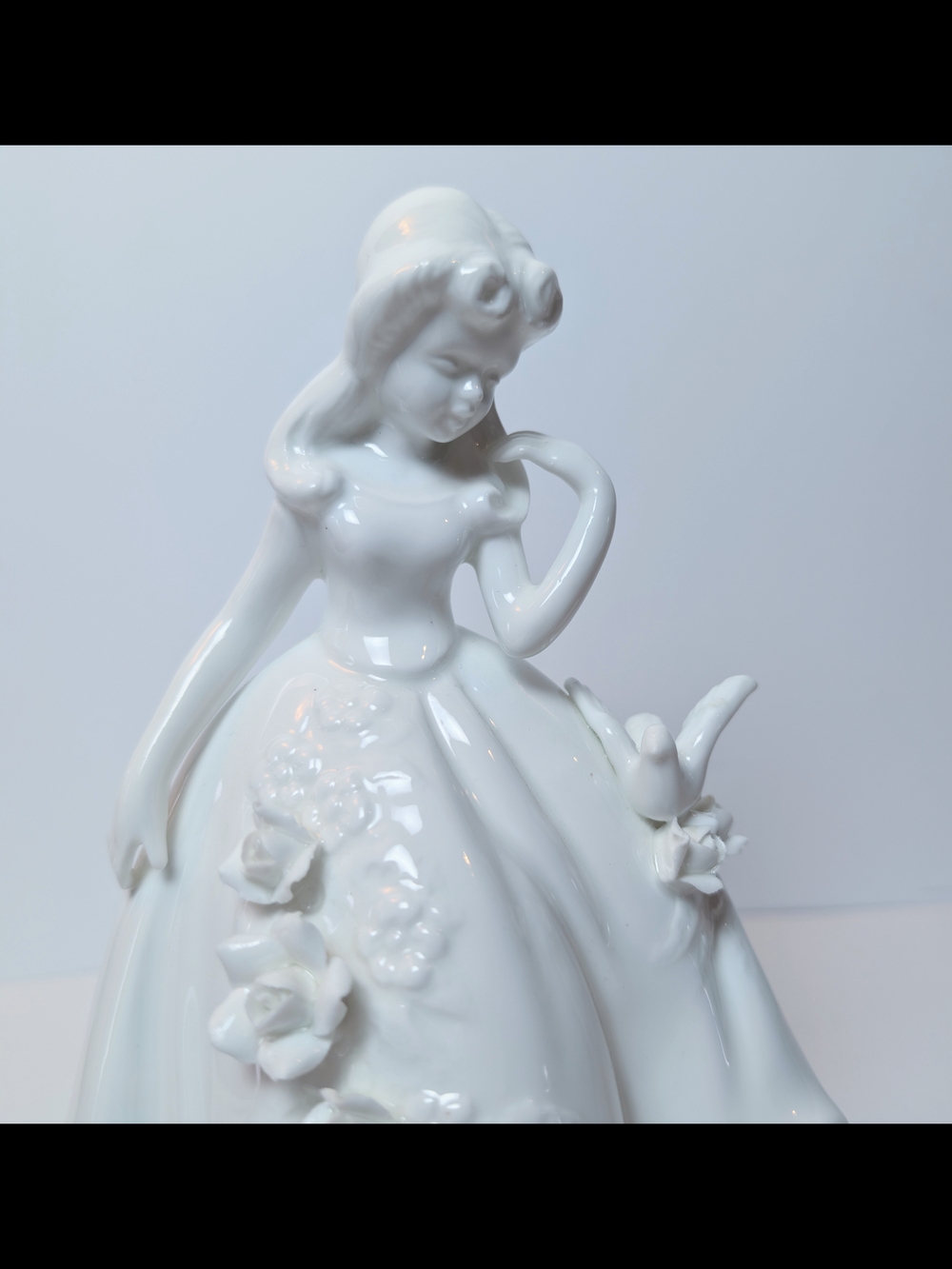 Andrea By Sadek White Porcelain Figurine Base with‎ Maker's Label